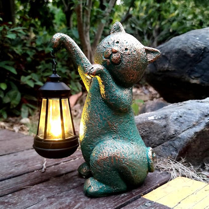 Cat Garden Statue Outdoor Décor - Image 4