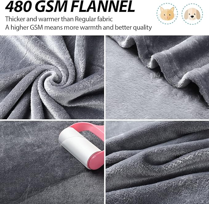 8 Pieces Pet Blanket Soft Fleece Warm Sleep Mat - Image 4