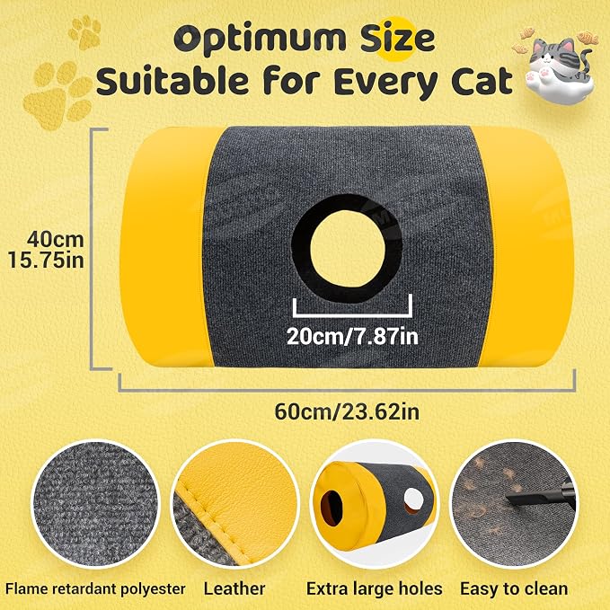 Cat Play Bag Collapsible Cat Tunnel Activity Center Mat Play Rug Cats Activity - Image 4