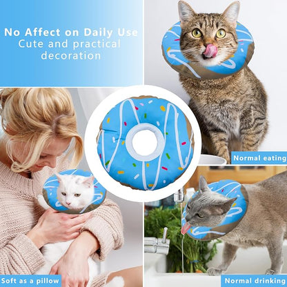 Cat Cone Collar Soft, Adjustable Cat Recovery Collar Kitten Cones to Stop - Image 4