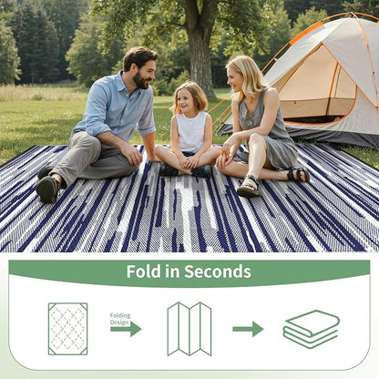 GENIMO Outdoor Rug for Patio Clearance, Reversible Plastic Straw Rugs for RV - Image 6