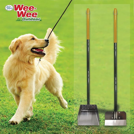 Four Paws Stainless Steel Long-Handled Dog Pooper Scooper Rake, & Pan 3 Piece - Image 2