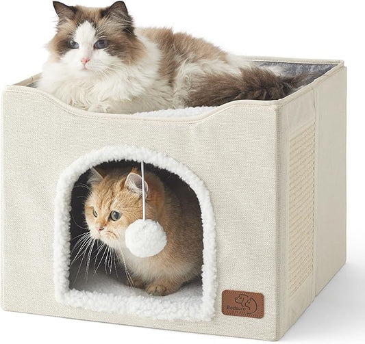 Bedsure Cat Beds for Indoor Cats by BEDSURE