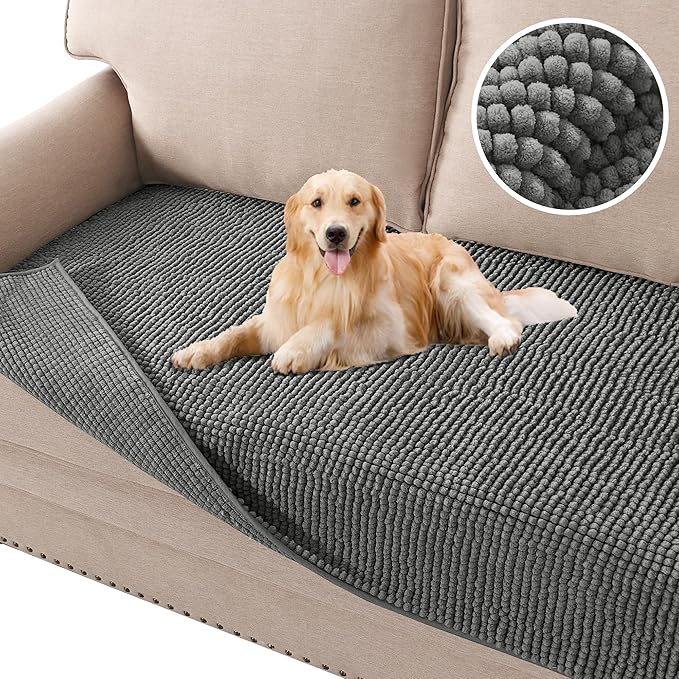 H.VERSAILTEX Plush Chenille Dog Bed Cover Thick Soft Loveseat Cover by HVERSAILTEX
