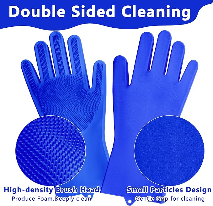 Pet Grooming Gloves—Heat Resistant Dog Washing Gloves - Image 4