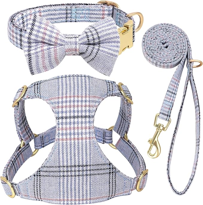 Beirui Cute Extra Small Dog Harness Collar and Leash Set by Beirui