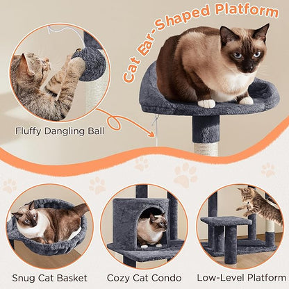 Yaheetech 57in Multi-Level Cat Tree Tower - Image 4