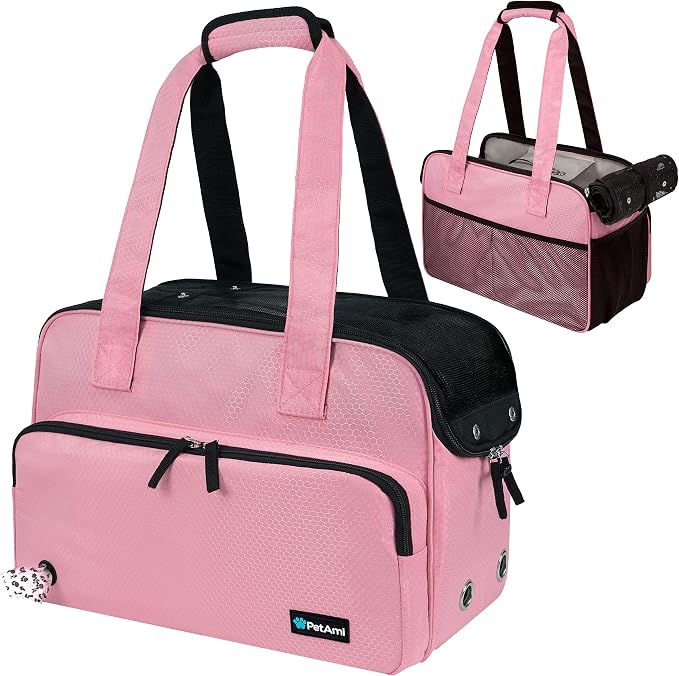 PetAmi Small Dog Purse Carrier, Soft-Sided Pet Carrier Bag by PetAmi