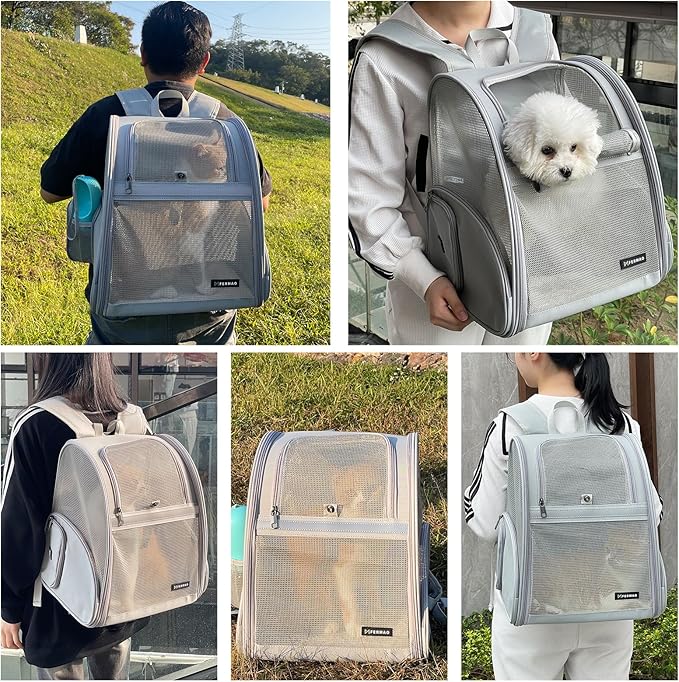 Cat Backpack Carrier for Small Dogs and Medium cat Puppy Kitten Bunny Pet - Image 3