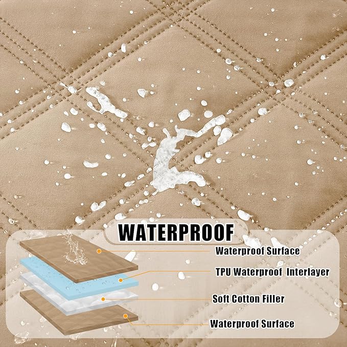 Smiry Waterproof Dog Bed Cover Blanket 40x80, Soft Reversible Pet Blanket - Image 2