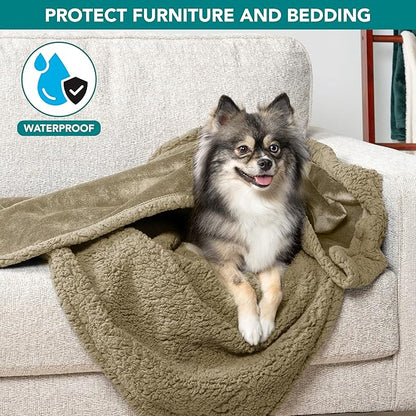 PetAmi Waterproof Dog Blanket for Small Medium Dog Puppy Cat Throw for Couch - Image 2