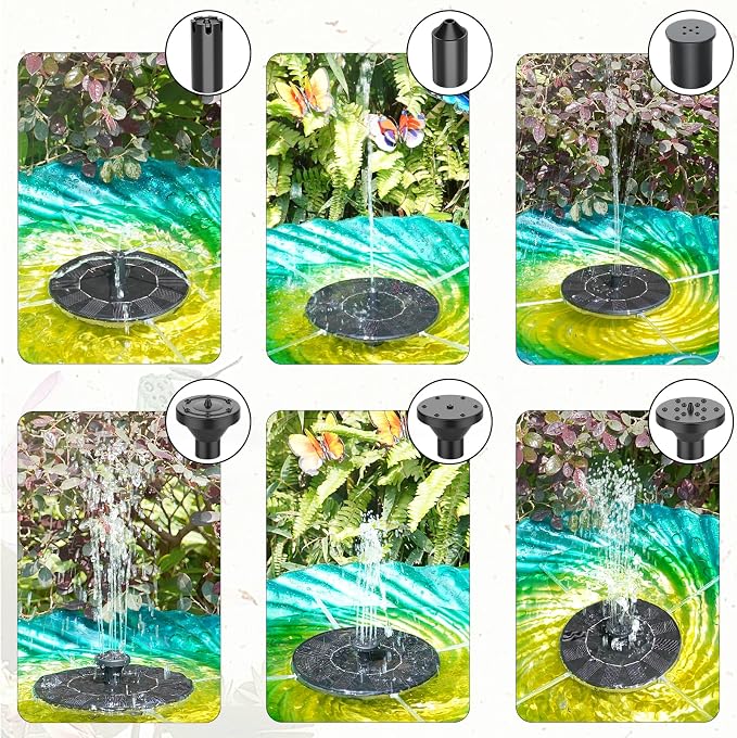 AMZtime 1.4W Solar Bird Bath Fountain - Image 5