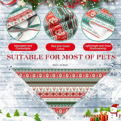Weewooday 50 Pcs Christmas Bandanas - Image 3