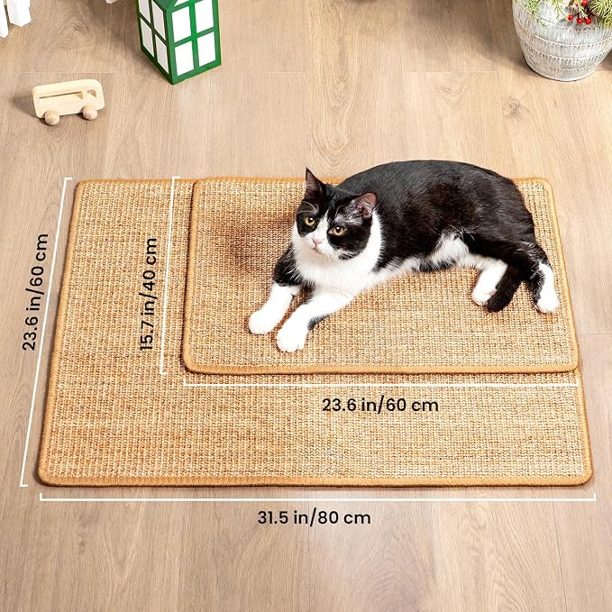 Cat Scratcher Mat, Natural Sisal Cat Scratch Pad - Image 8