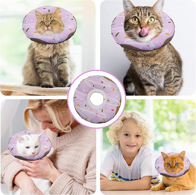 Cat Cone Collar Soft, Adjustable Cat Recovery Collar Kitten Cones to Stop - Image 7