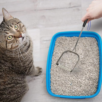 Sand Dipper Metal Cat Litter Scoop – Long Handle Cat Poop Scooper - Image 5