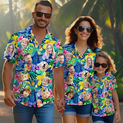 Custom Hawaiian Shirt with Face Photo Picture - Image 3