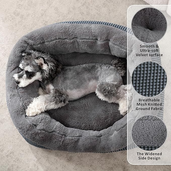 INVENHO Dog Beds for Small Medium Dogs Washable, Calming Orthopedic Warming - Image 2