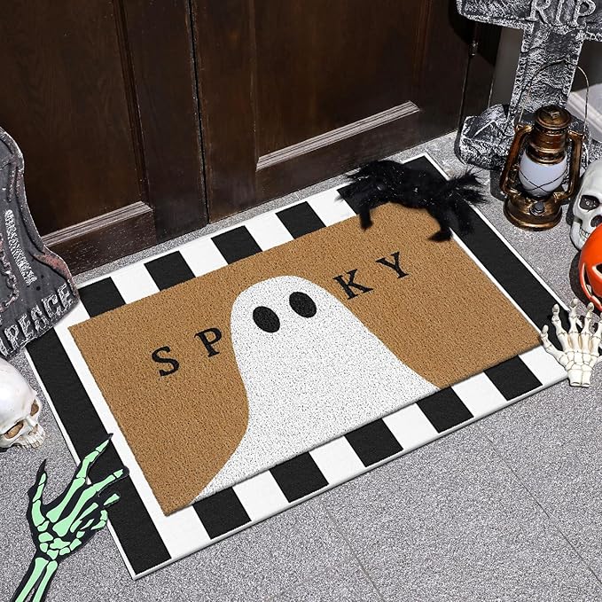Tinideya 2 Pcs Door Mat Welcome Non Slip Coir Mats Floor Layering Doormats - Image 2