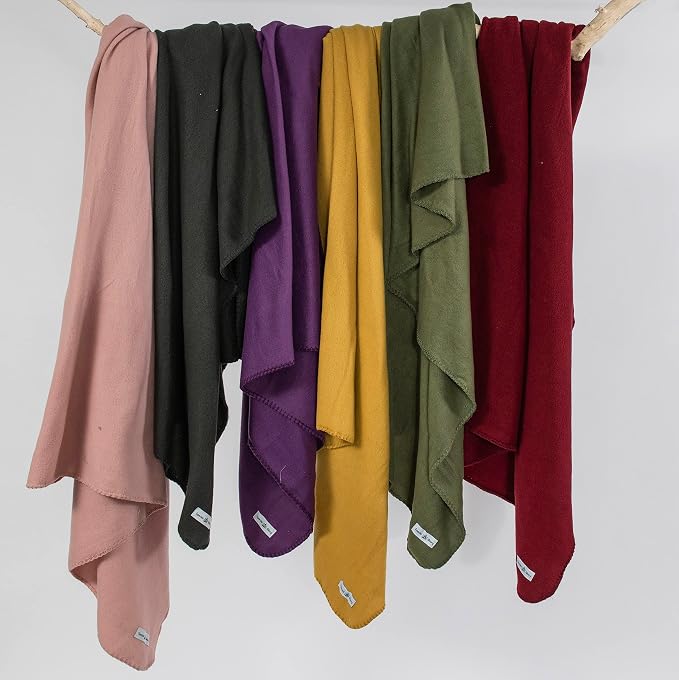Fleece Throw Blanket Set Bulk for Travel Kids Outdoor Wedding Pet - Image 8