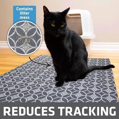 Drymate Cat Litter Box Mat, Litter Trapping Mat, Waterproof, Urine-Proof - Image 2