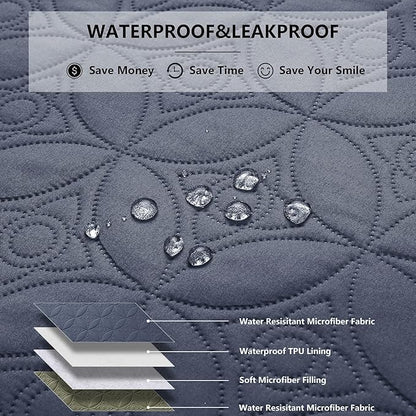 Waterproof Dog Blanket, 82x102 inches Pet Couch Covers - Image 2