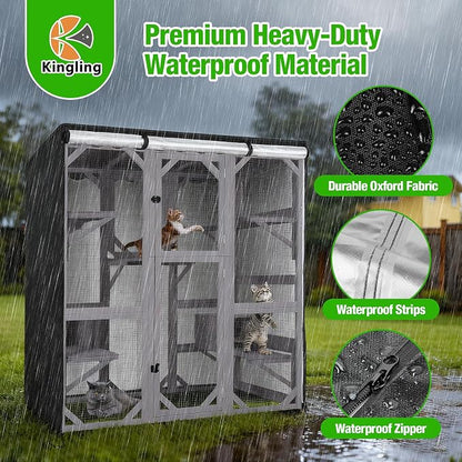 Kingling Outdoor Cat House Cover - Image 3