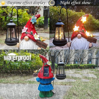 Solar Gnome Garden Statues Outdoor Décor - Image 4