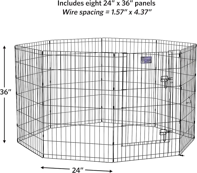 MidWest Homes for Pets Folding Metal Dog Exercise Pen, Indoor/Outdoor Playpen - Image 7