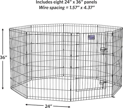 MidWest Homes for Pets Folding Metal Dog Exercise Pen, Indoor/Outdoor Playpen - Image 7