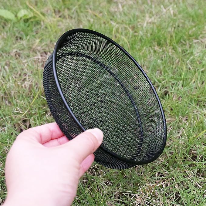 Plastic Round Bird Feeder Bowl and Metal Round Bird Feeder Tray, Wild Birds - Image 4