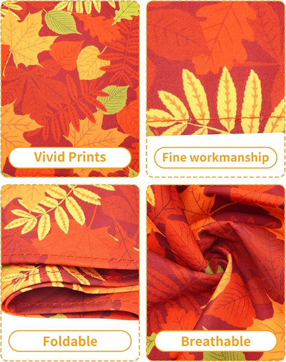PET SHOW 50 Pack Fall Dog Bandanas Bulk Washable Thanksgiving Autumn Maple - Image 4