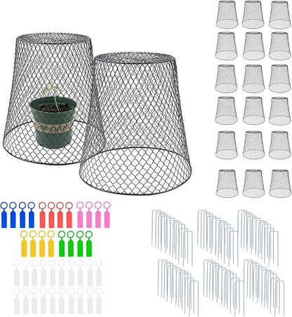 Anothera 20Pcs Chicken Wire Cloche Plant Covers, 9.2×9.2 Inches Plant by Anothera