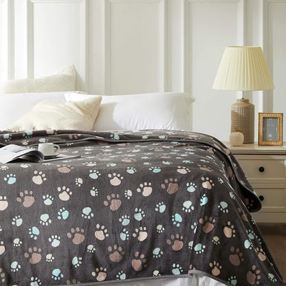 Allisandro 350 GSM Super Soft and Premium Fuzzy Flannel Fleece Pet Dog Blanket - Image 2