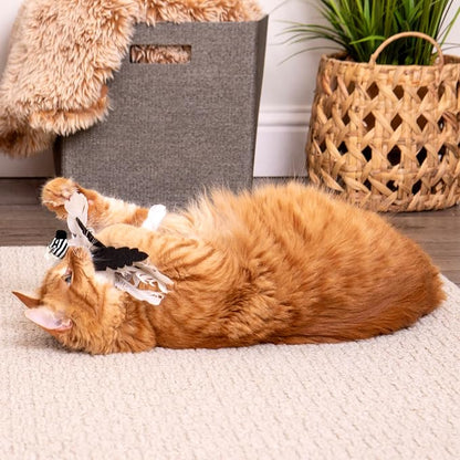 Instincts by SmartyKat HappyNip Zingy Zebra Feathered Toss & Chase Interactive - Image 3