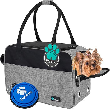 PetAmi Dog Purse Carrier for Small Dogs, Airline Approved Soft Sided Pet Carrier by PetAmi