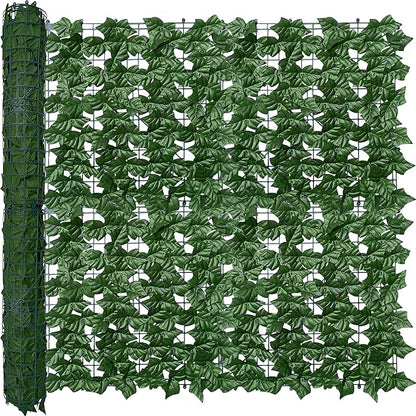 Artificial Ivy Privacy Fence Wall Screen: 40X100 in UV-Anti Faux Greenery by ODTORYHOME