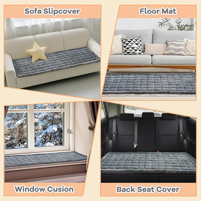 Washable Dog Couch Cover Protector, Non Slip Dog Bed Mat Machine Washable Large - Image 6
