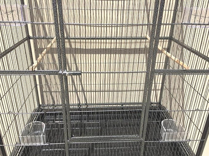 54" Large Wrought Iron Breeding Flight Canary Parakeet Cockatiel Lovebird Finch - Image 8