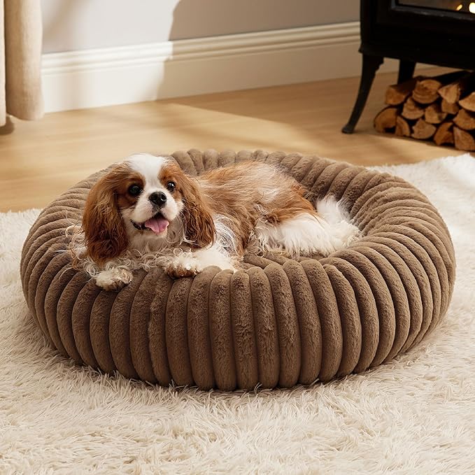 Bedsure ComfyFleece™ Donut Medium Dog Bed by BEDSURE