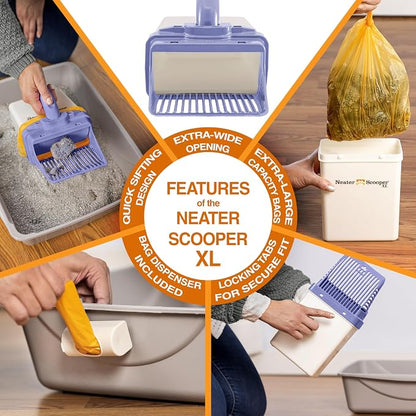 Neater Pet Brands Neater Scooper XL Cat Litter Scoop, 60 Refill Bags – - Image 6