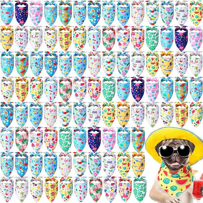 Sweetude 100 Pieces Dog Bandanas Bulk, Bandanas by Sweetude