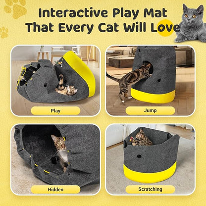 Homrich Interactive Cat Play Bag- Durable Rug - Image 2
