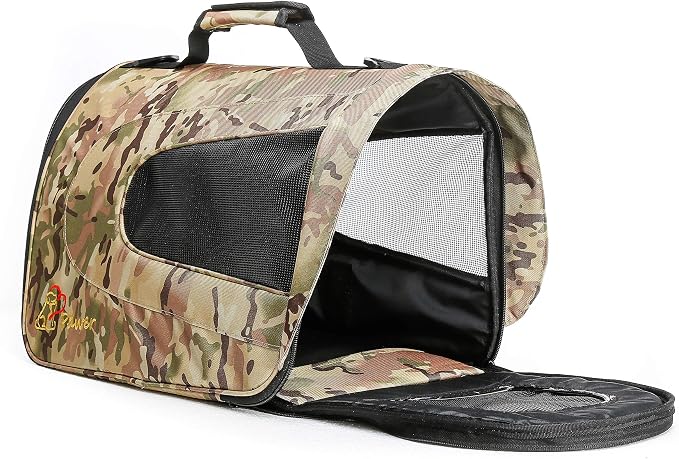 Pawer 18” x 11”x 11” Soft-Sided Foldable Airline Approved Pet Carrier - Image 3