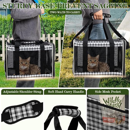 EXPAWLORER Large Cat Carrier Dog Carriers Soft - Image 6