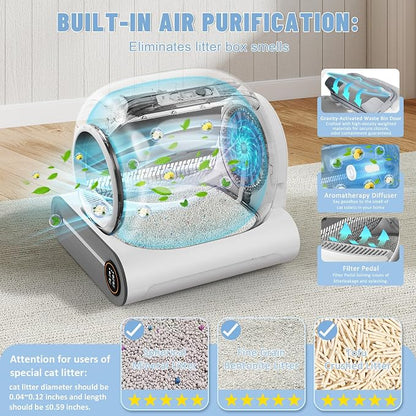 SUW Self Cleaning Litter Box, Automatic Cat Litter Box - Image 5