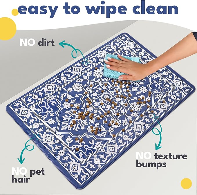 NALALAS Large Dog Mat for Food and Water, Cat Feeding Mat | Large Waterproof - Image 4