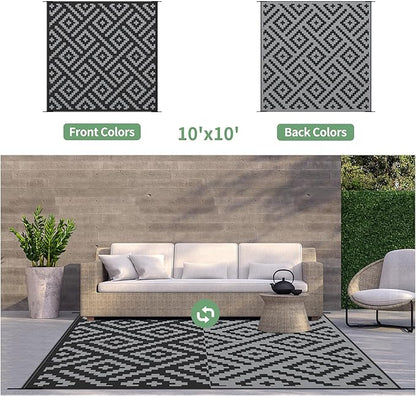 GENIMO Outdoor Rug Waterproof, Lightweight Large RV Camping Mat - Image 4