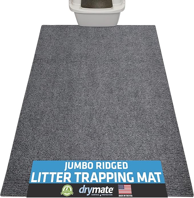Drymate Cat Litter Box Mat, Litter Trapping Mat, Waterproof, Urine-Proof by Drymate