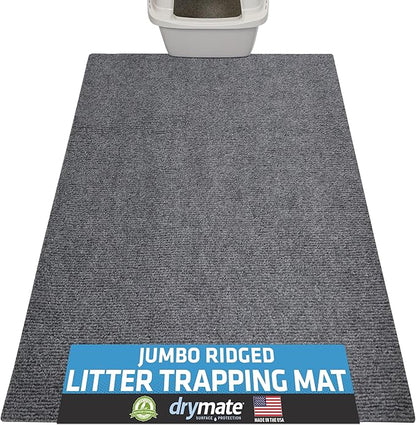 Drymate Cat Litter Box Mat, Litter Trapping Mat, Waterproof, Urine-Proof by Drymate